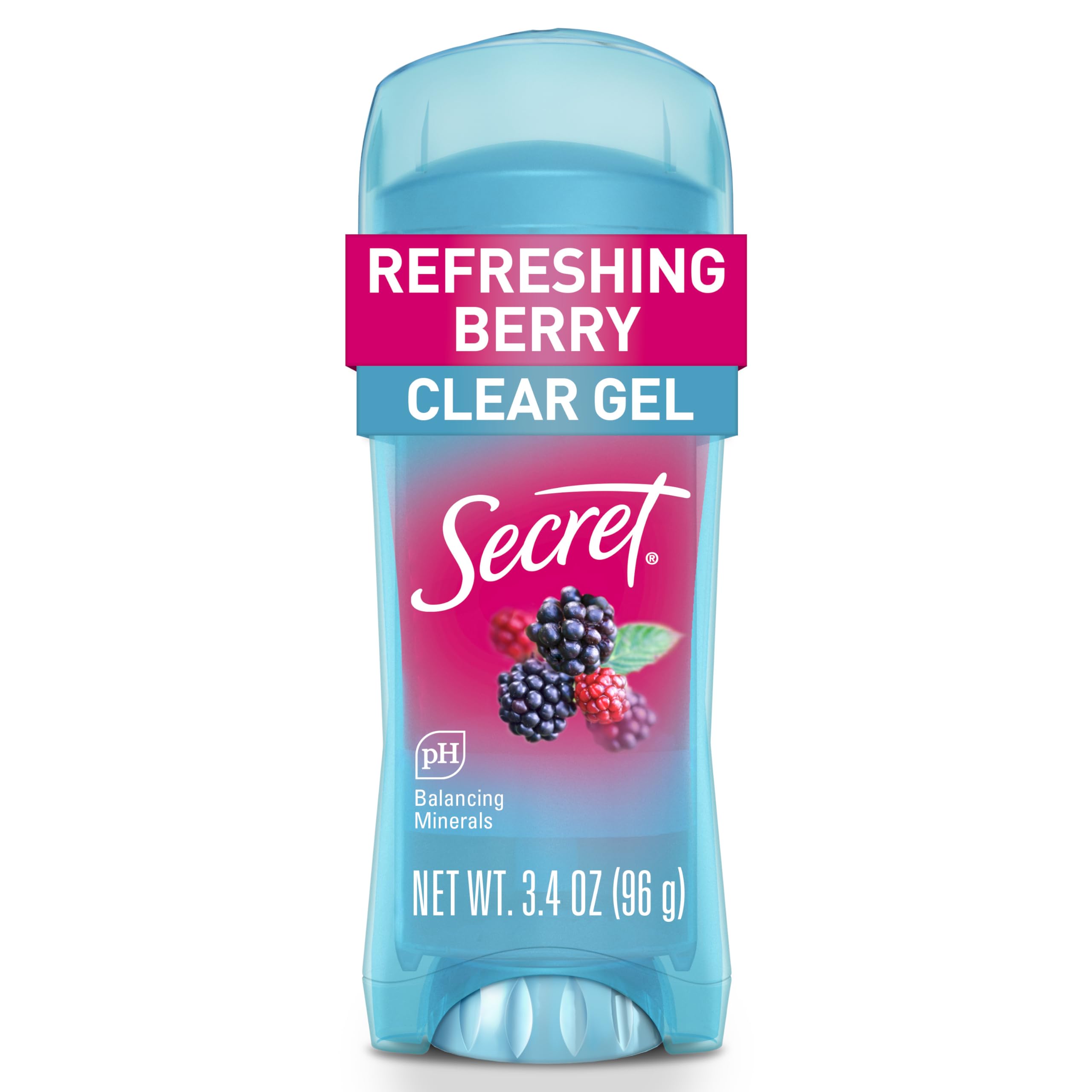 Secret Fresh botella de gel transparente, textura suave para uso diario.