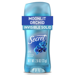 Secret Fresh bottle-front view demonstrates Moonlight Orchid scent for all-day freshness.