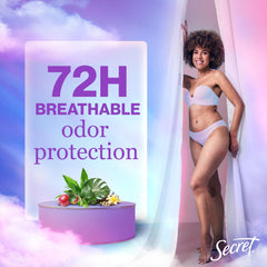Secret Fresh cozy vanilla scent for daily refreshment.