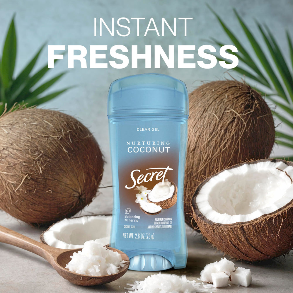Secret Fresh cruelty-free by PETA certification on packaging.