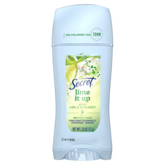 Secret Fresh desodorante invisible con lima y bergamota, protección duradera para el día