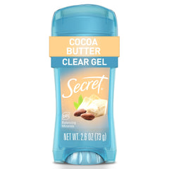 Secret Fresh gel claro se aplica sin residuos para todo el día.