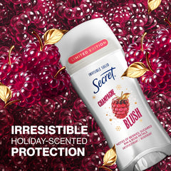 Secret Fresh Holiday application close-up demonstrates smooth glide and breathable protection