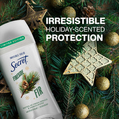 Secret Fresh Holiday close-up of applicator emphasizes smooth, invisible protection.
