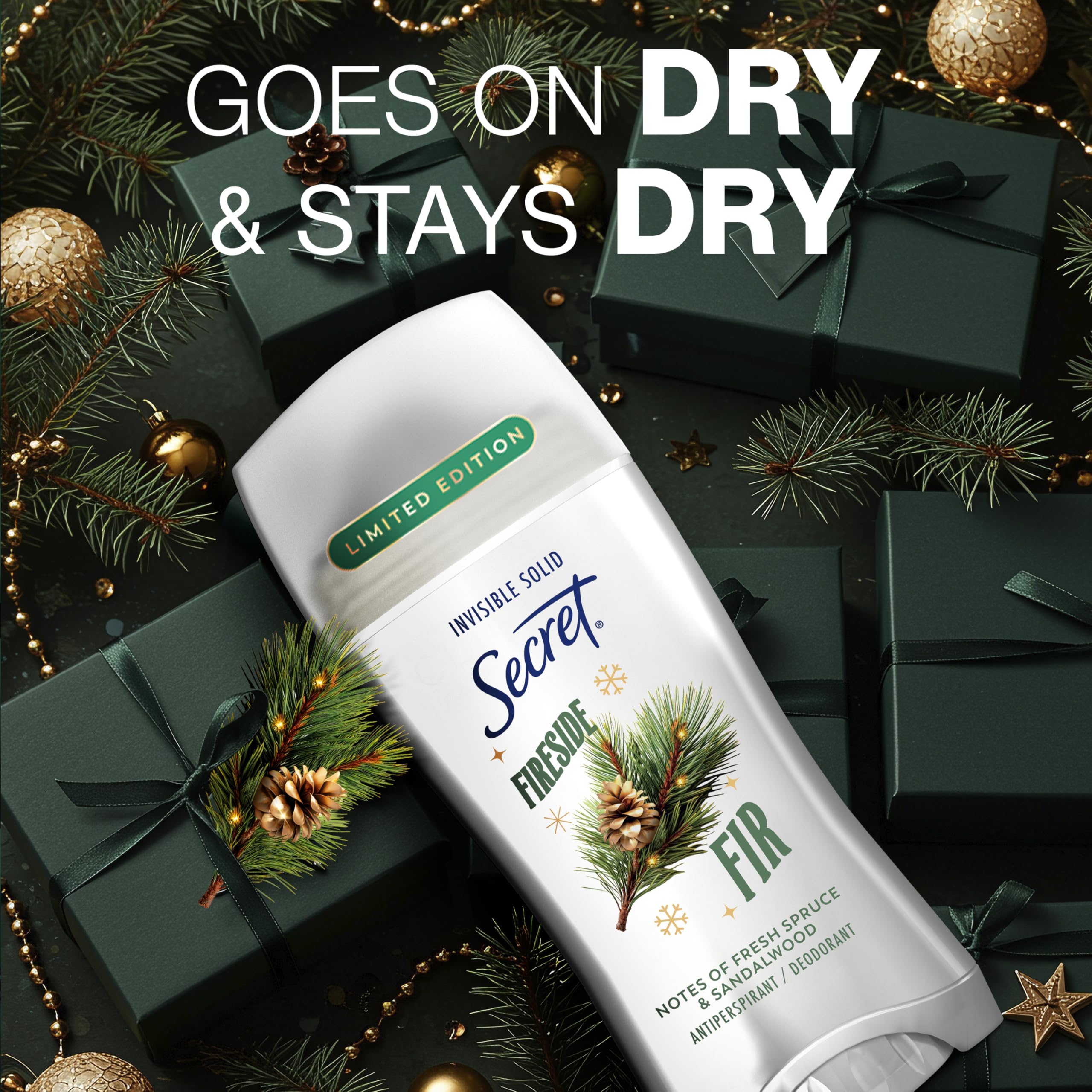 Secret Fresh Holiday cruelty-free logo signals ethical choices by PETA.