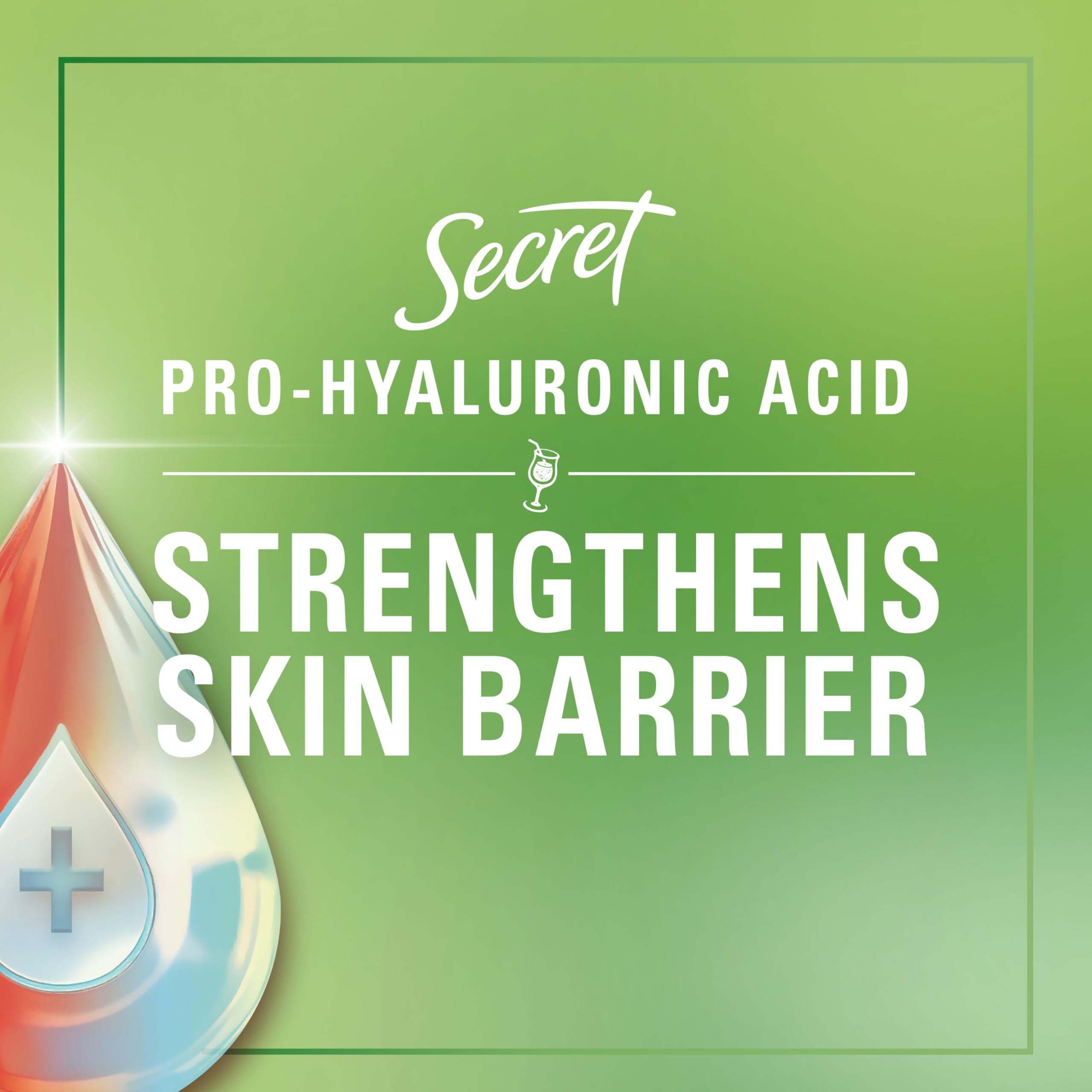 Minerales de Secret Fresh equilibran el pH para sensación fresca