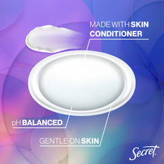 Secret Fresh minerals balance skin pH to support freshness.