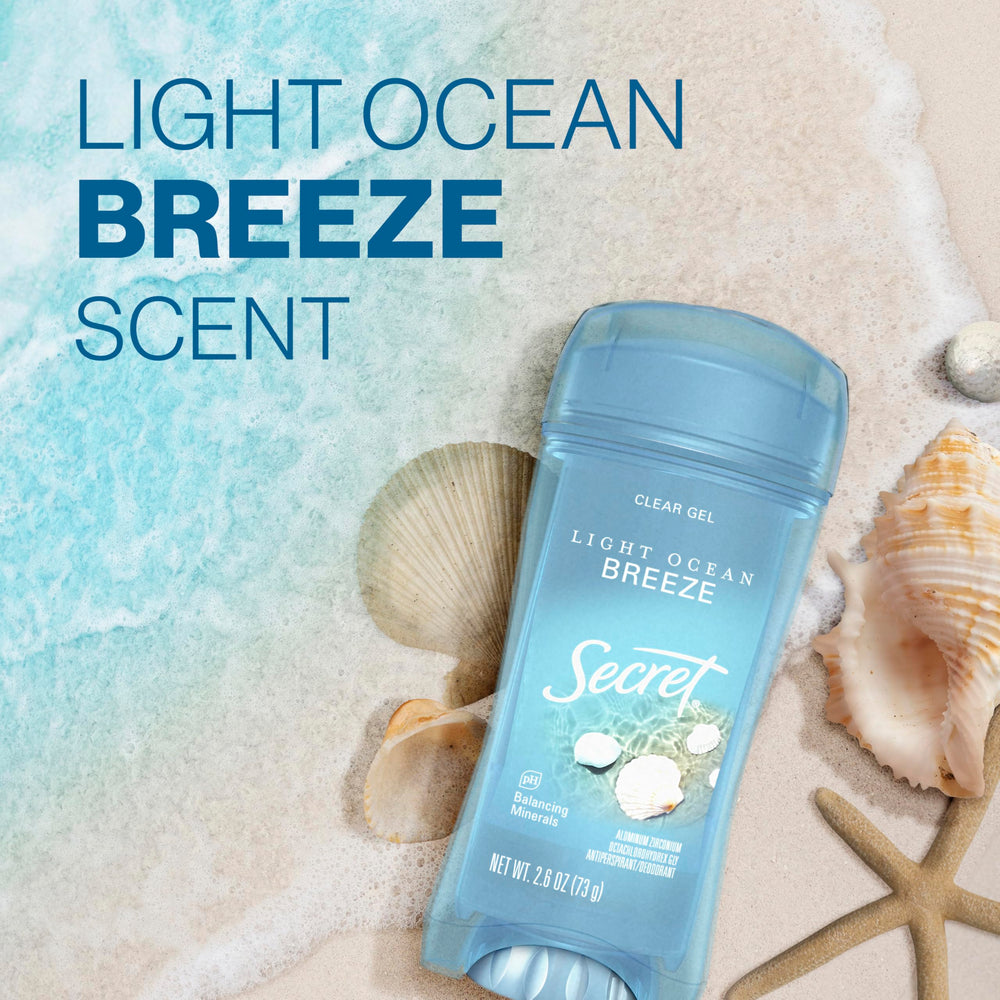 Secret Fresh 72-hour odor protection hints at long-lasting freshness.