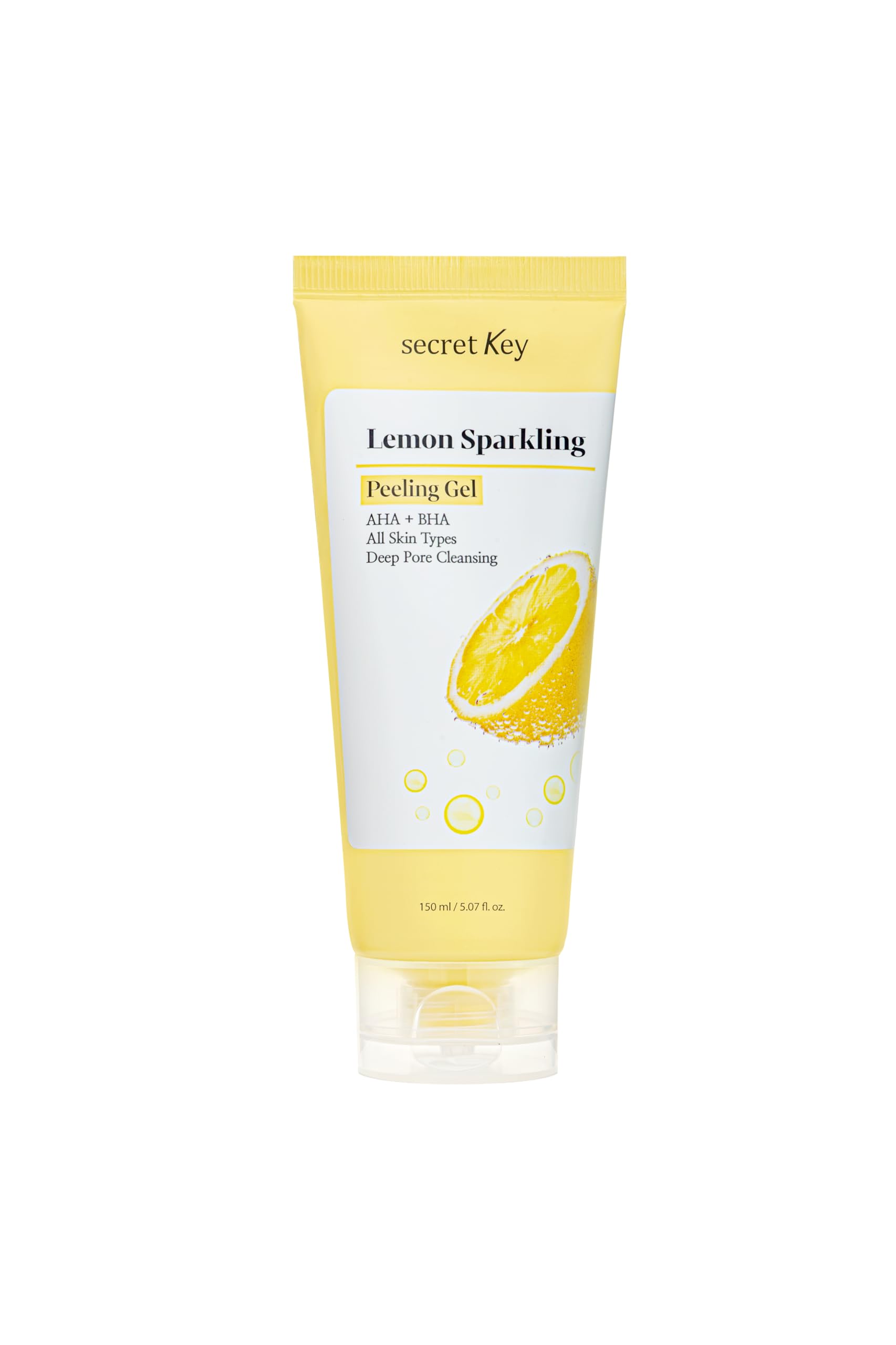 Secret Key Gel espumoso de limón, limpieza profunda con refrescante aroma cítrico.