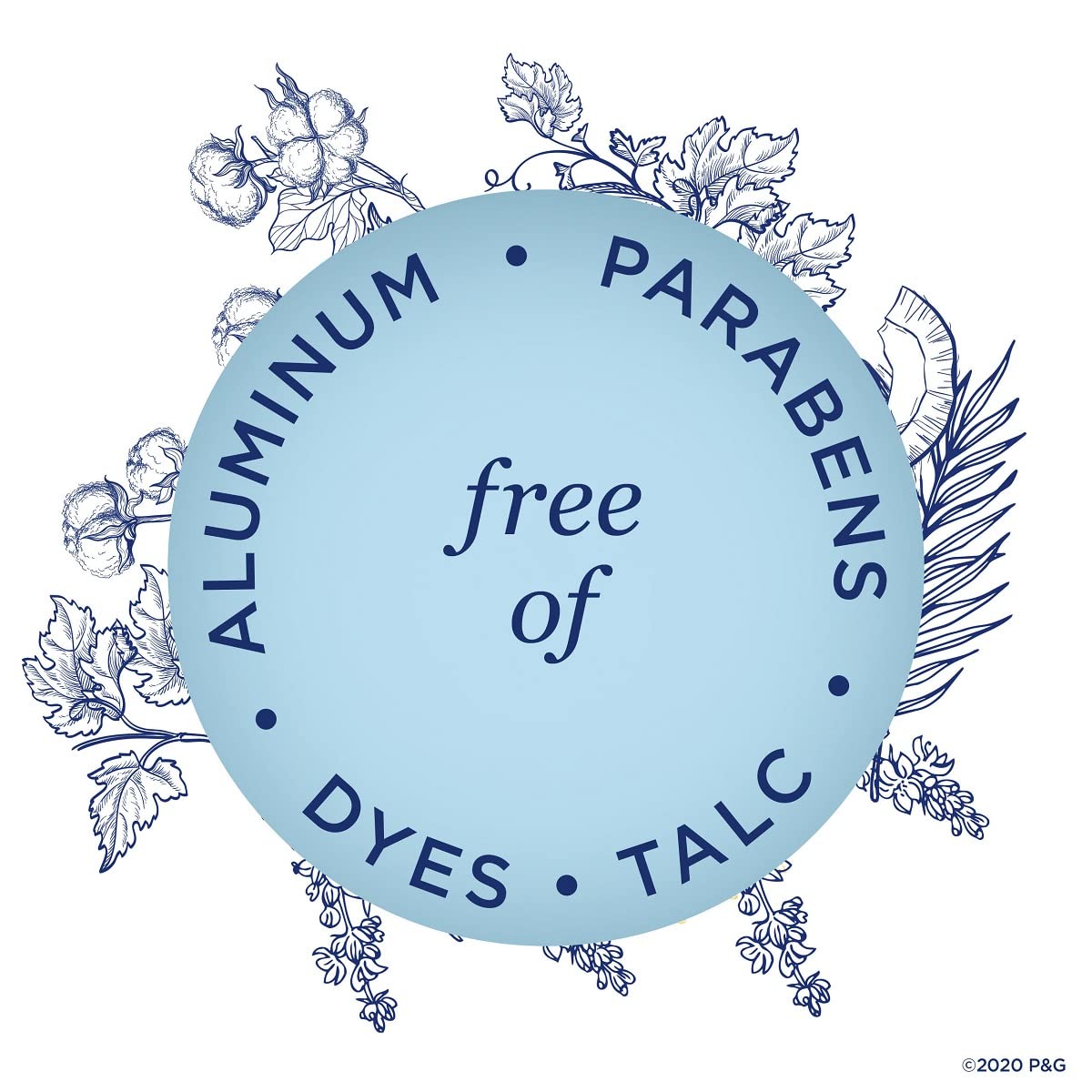 Secret aluminum-free formula provides long-lasting odor protection.