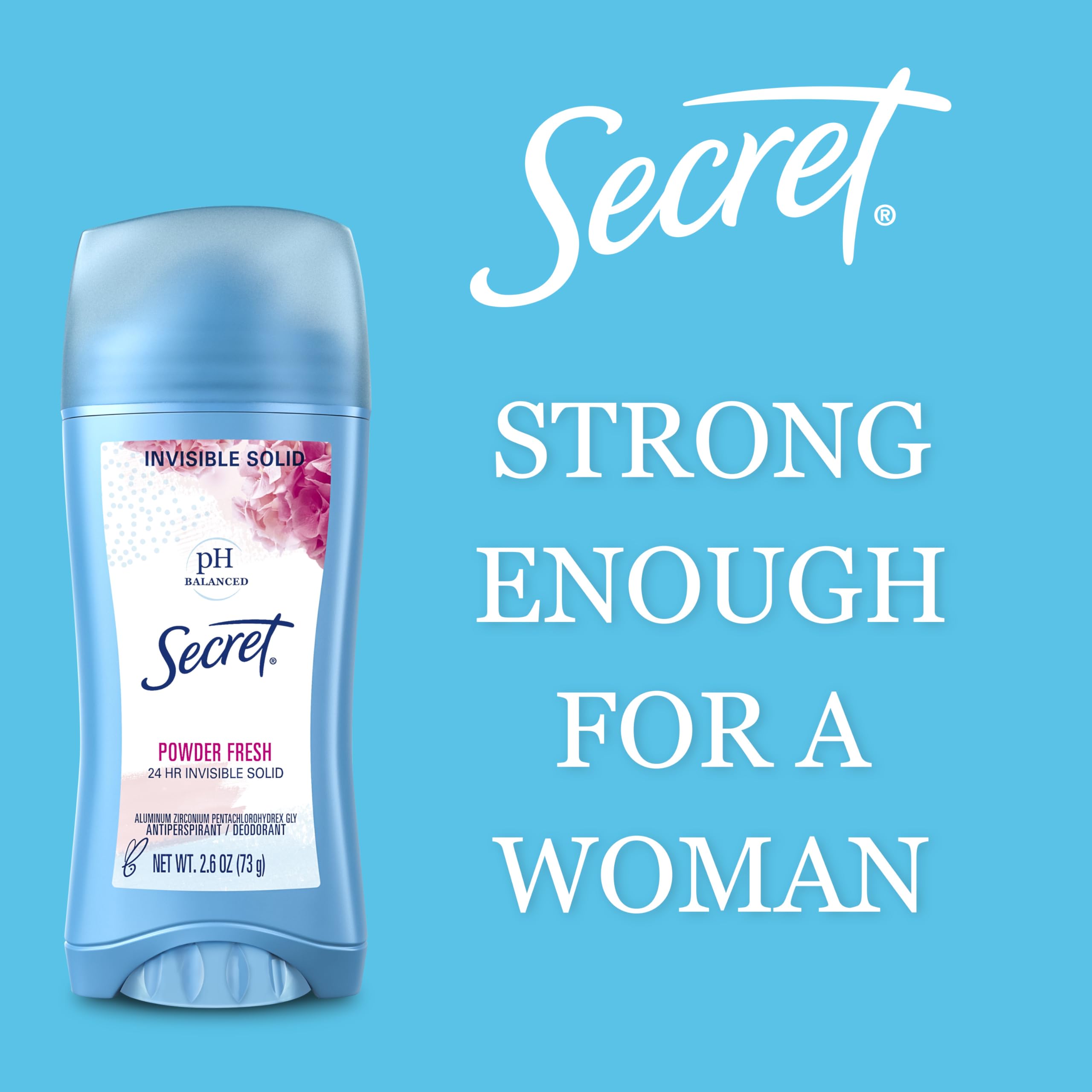 Secret Original Unscented solid-stick close-up showing smooth glide