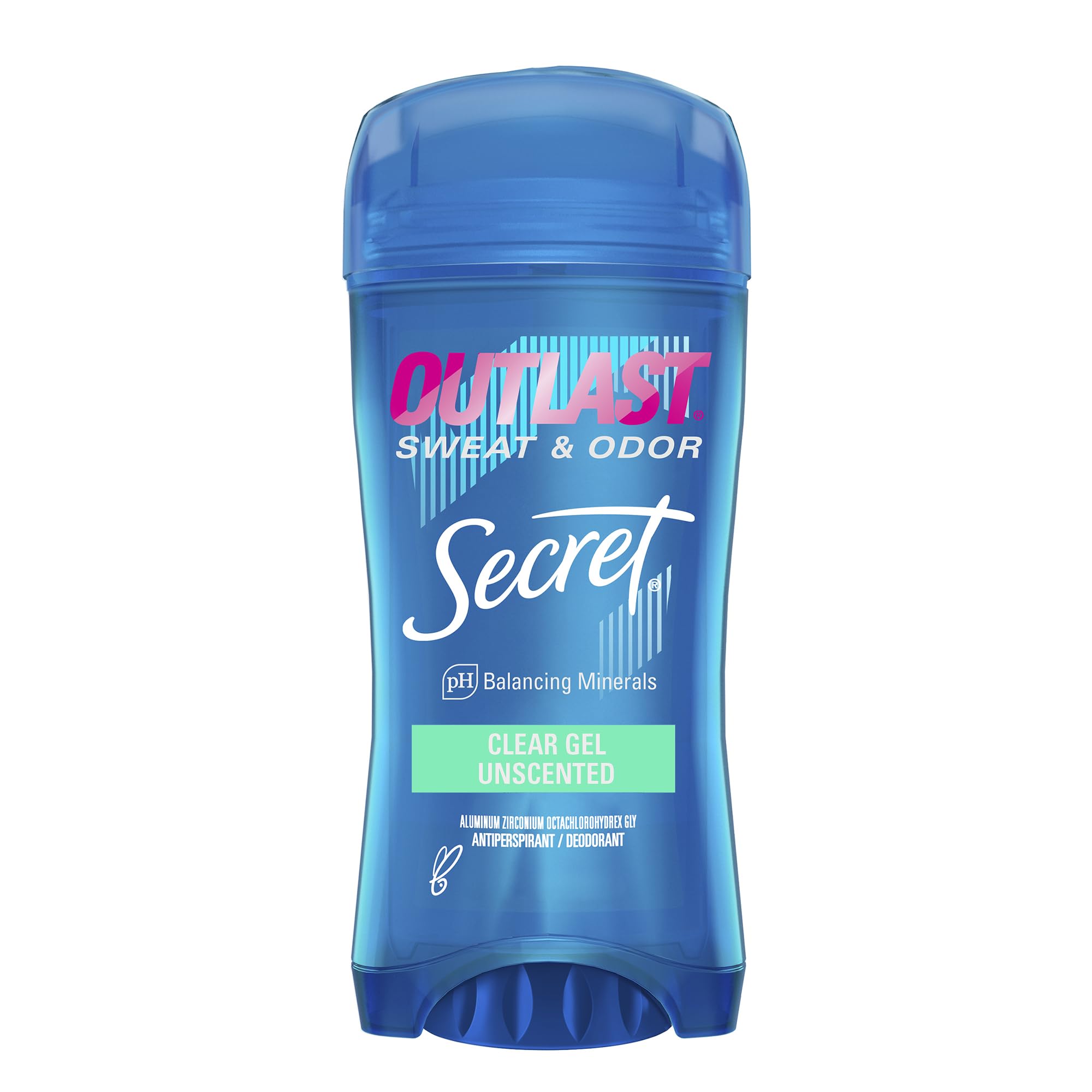 Secret Outlast: botella de gel transparente para uso diario sin manchas