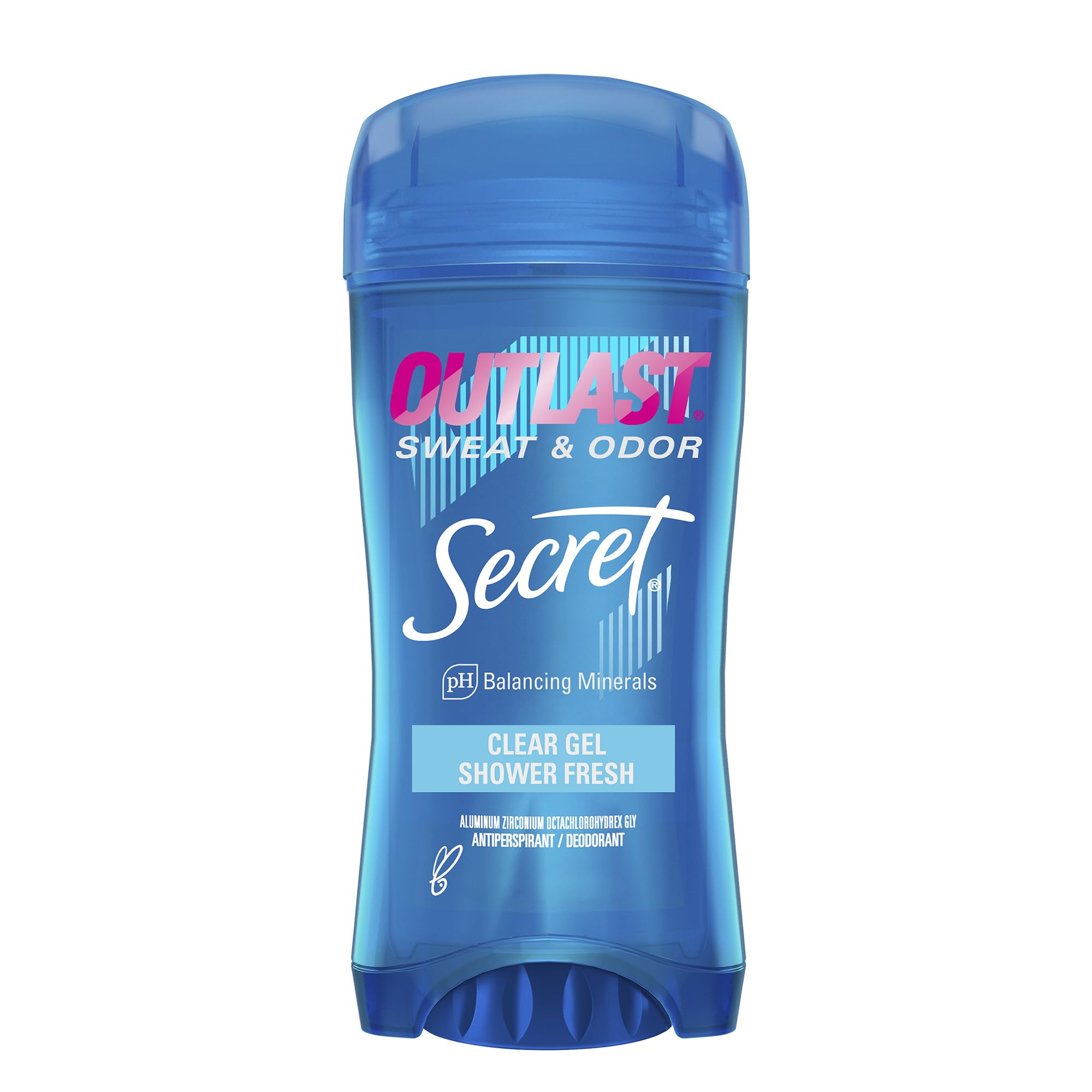 Secret Outlast bottle pour for easy, mess-free application and lasting freshness.