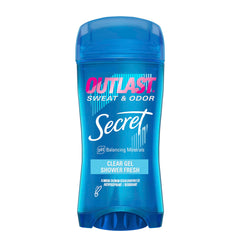 Secret Outlast bottle pour for easy, mess-free application and lasting freshness.