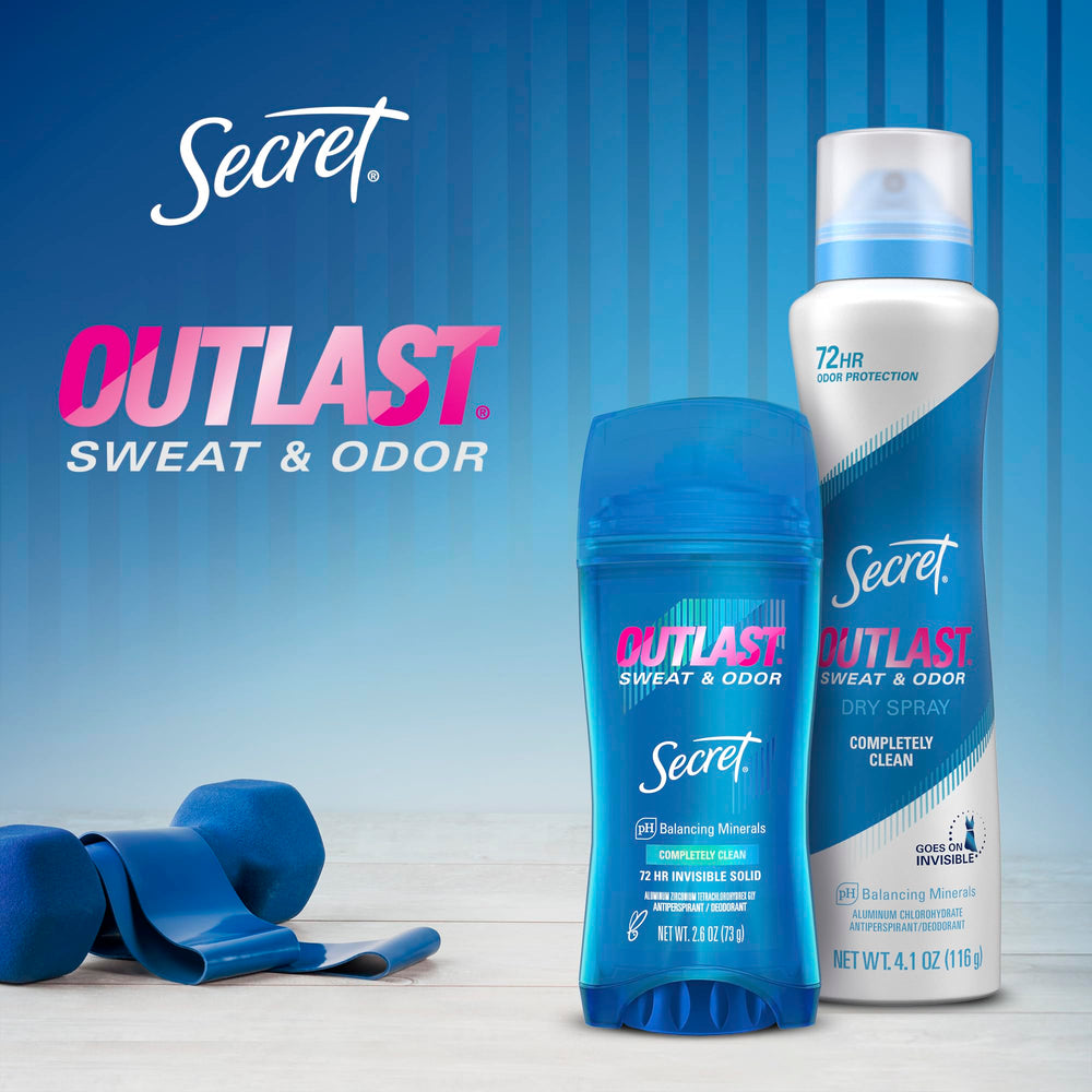Secret Outlast cruelty-free and PETA certified.