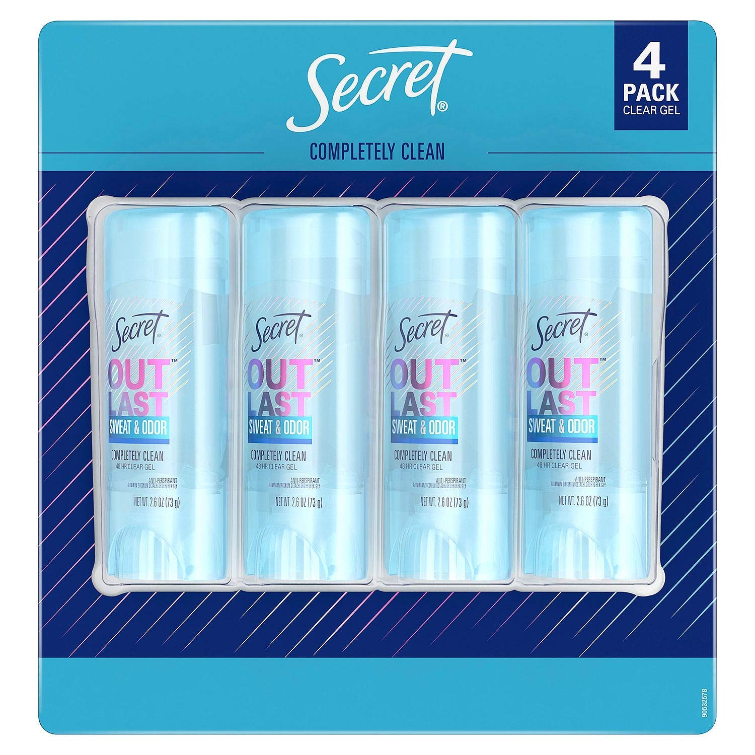 Desodorante Secret Outlast gel claro para protección prolongada y frescura todo el día
