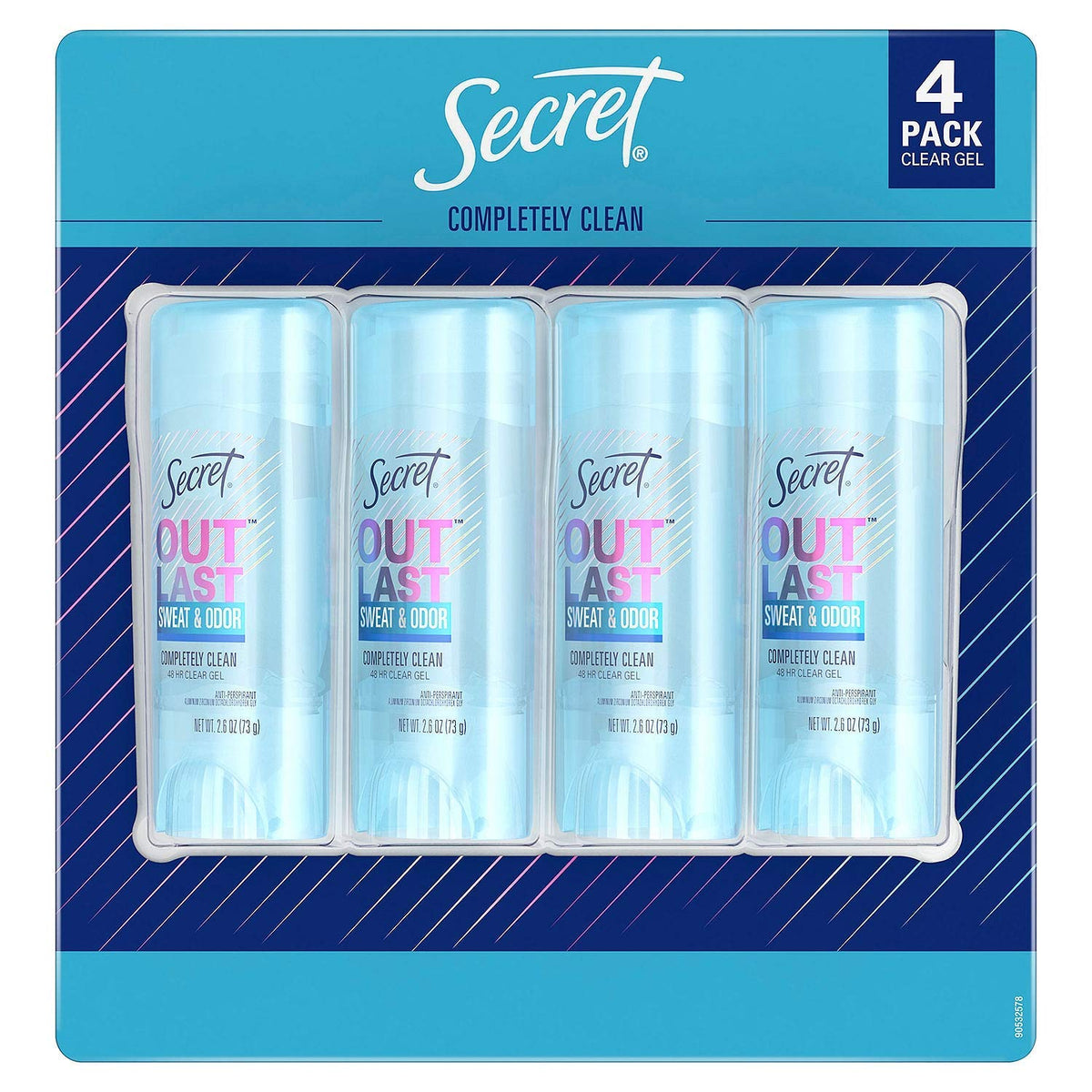 Desodorante Secret Outlast gel claro para protección prolongada y frescura todo el día