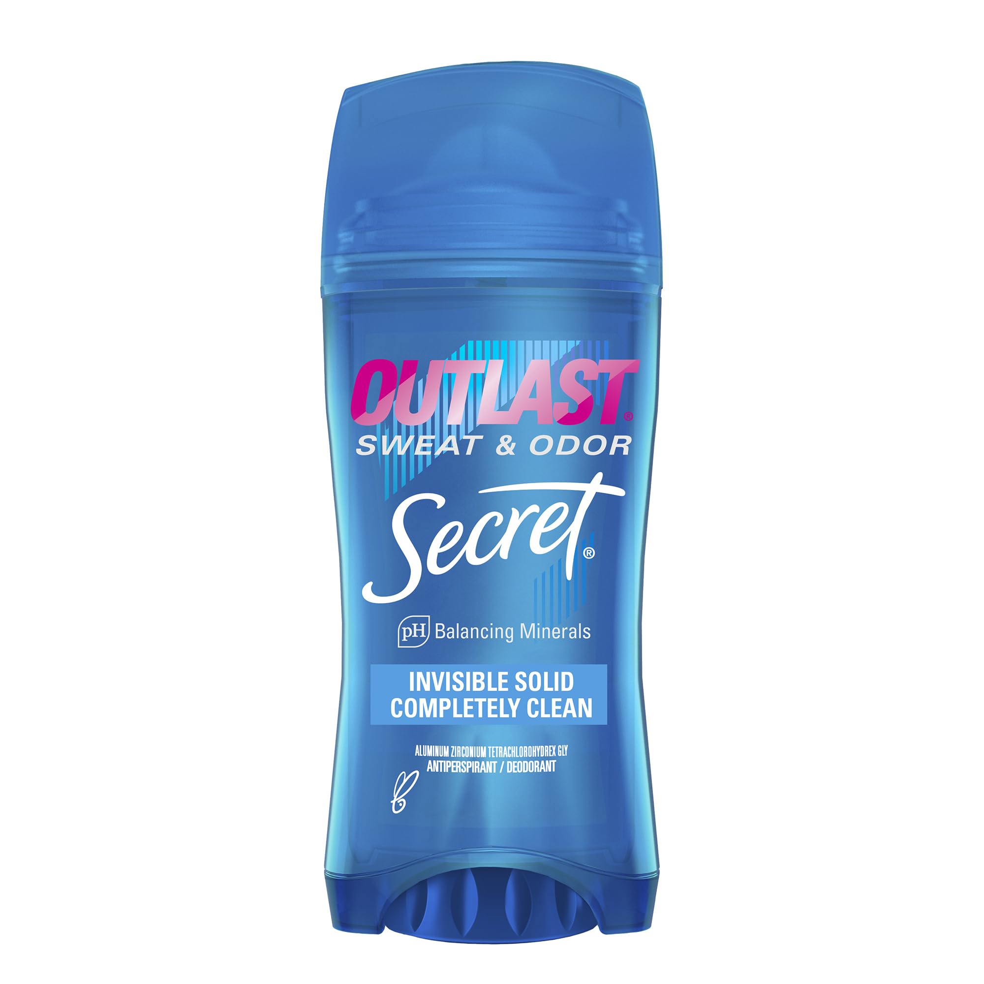 Secret Outlast desodorante invisible sólido para mujer, protección duradera sin manchas