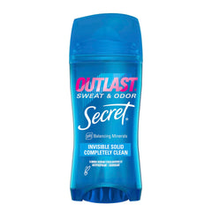 Secret Outlast desodorante invisible sólido para mujer, protección duradera sin manchas
