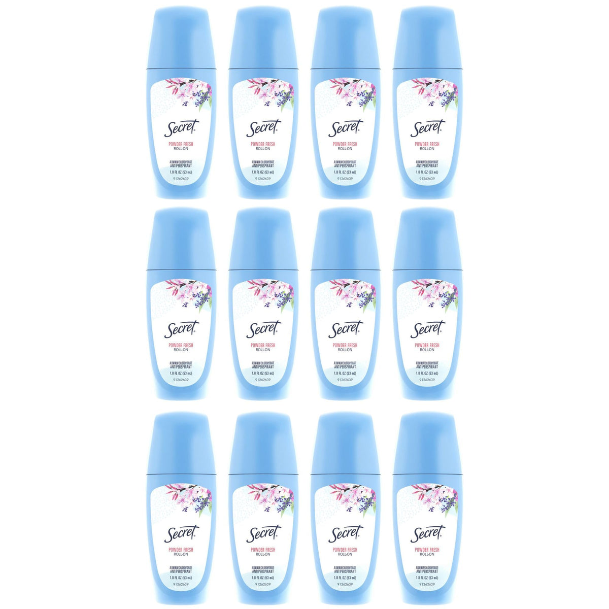 Secret Powder Fresh roll-on bottle with 24-hour protection for daily wear