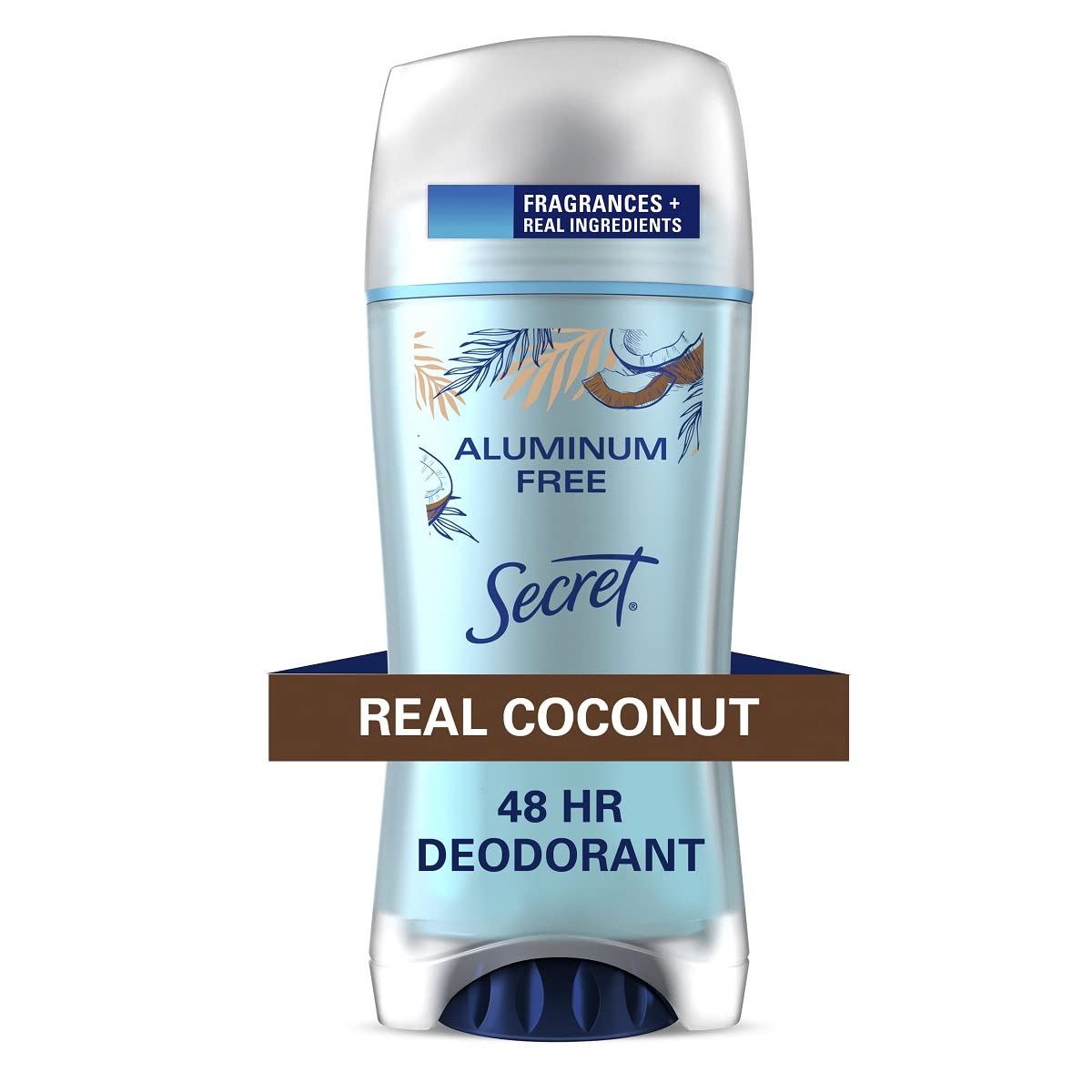 Secret aluminum-free deodorant for women with rosewater scent for all-day freshness.