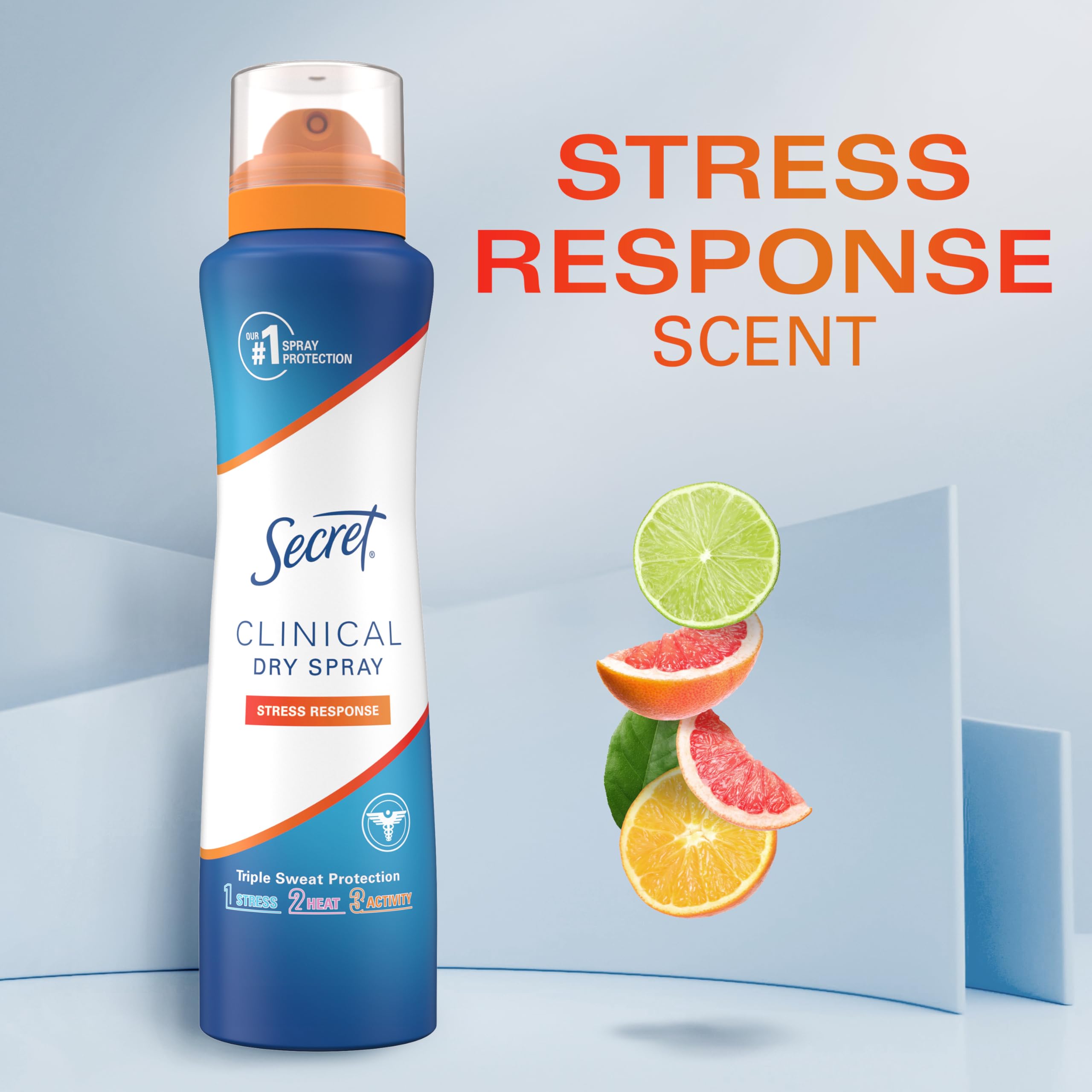 Secret weightless spray dries quickly for on-the-go confidence