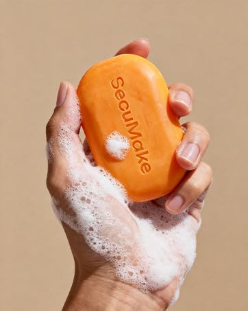 African net sponge included for exfoliating cleansing with the soap.