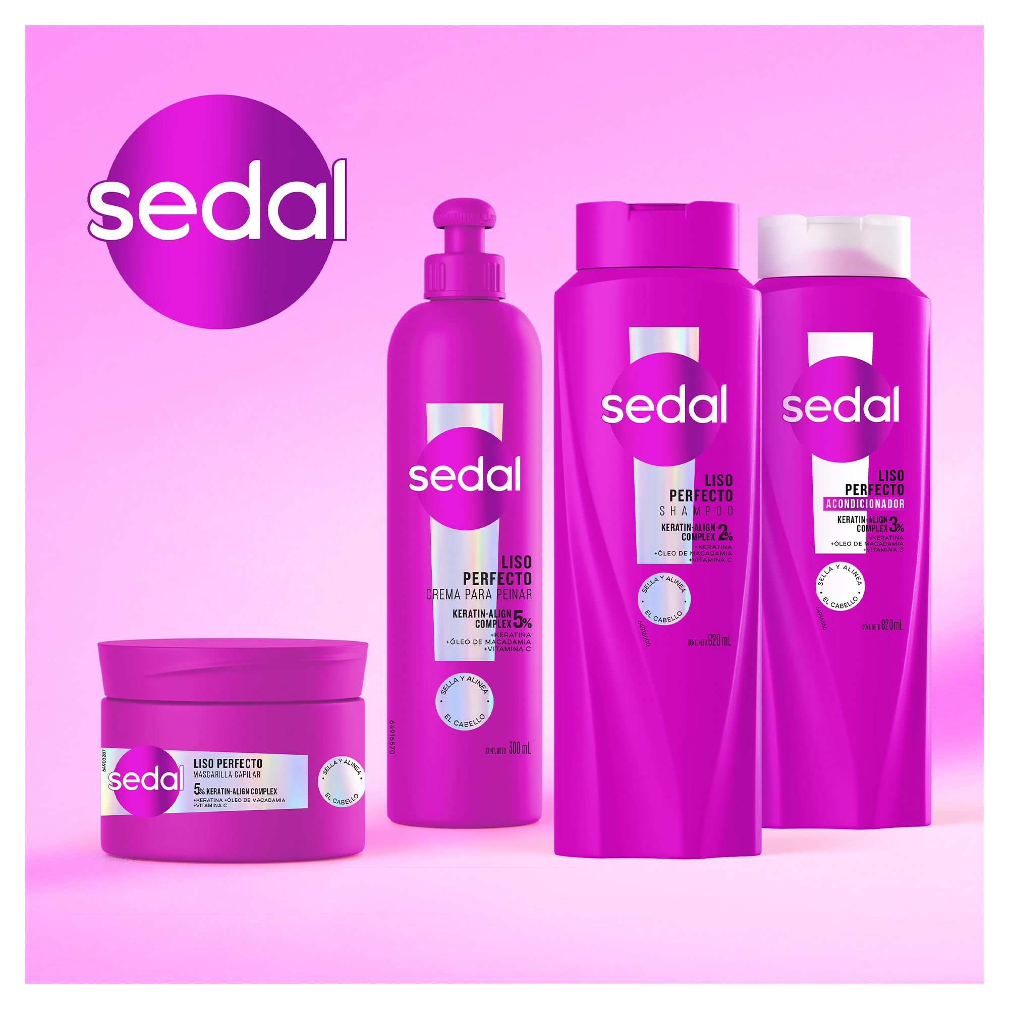 Sedal Perfect Smooth bottle label sealed view for packaging.