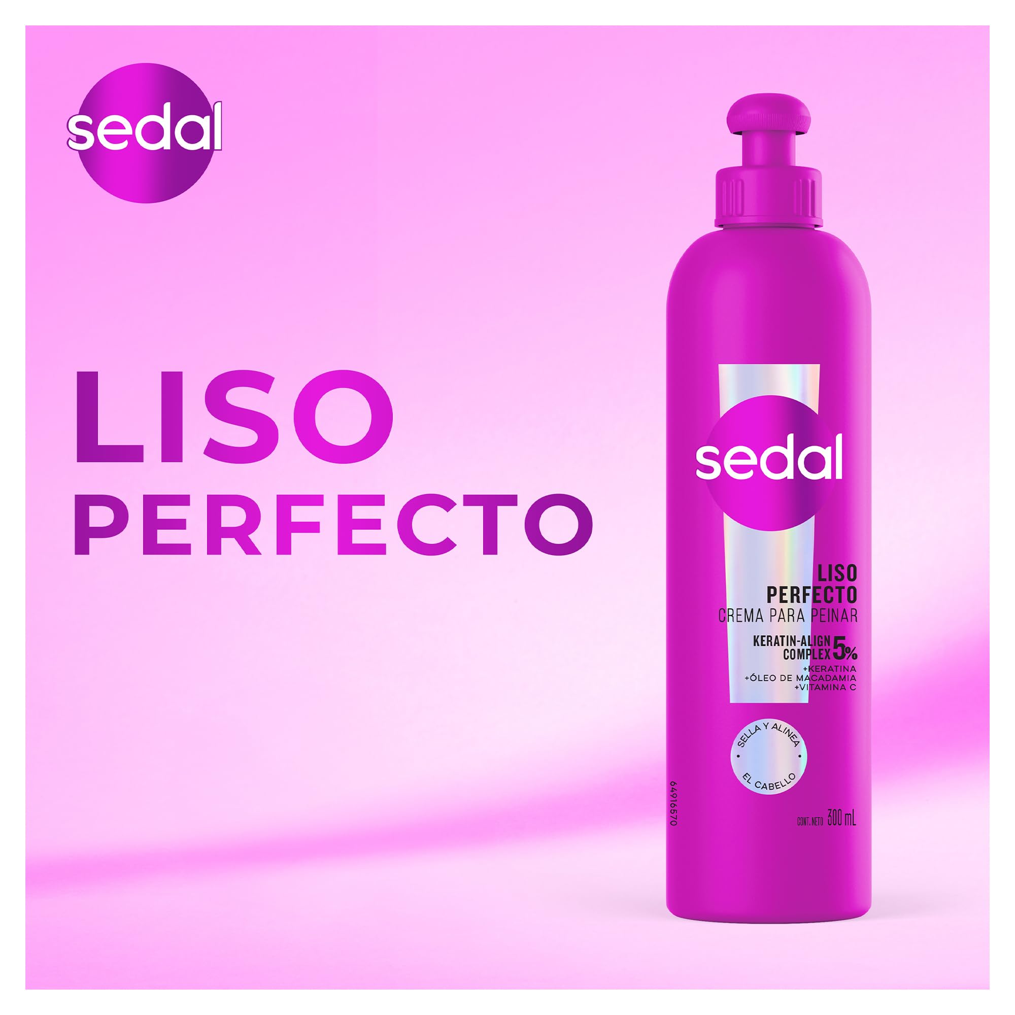 Sedal Perfect Smooth fiber alignment during combing for a smoother look.