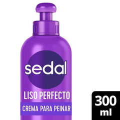 Sedal Perfect Smooth hair cream applied to wet hair for easy styling.