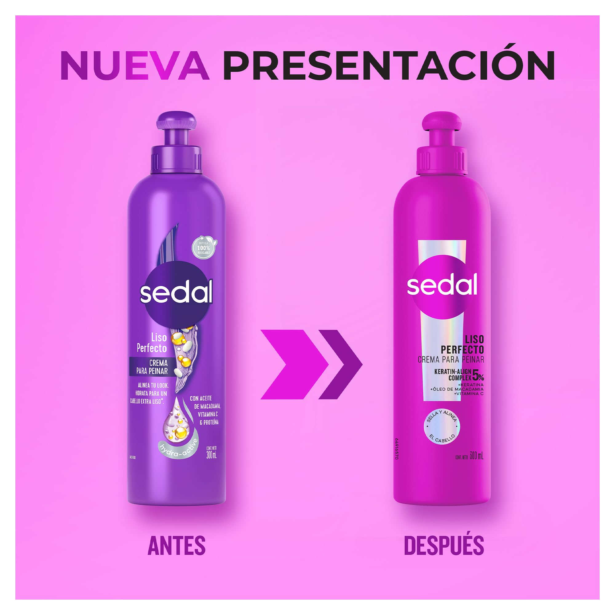 Sedal Perfect Smooth silky straight hair glow after use.