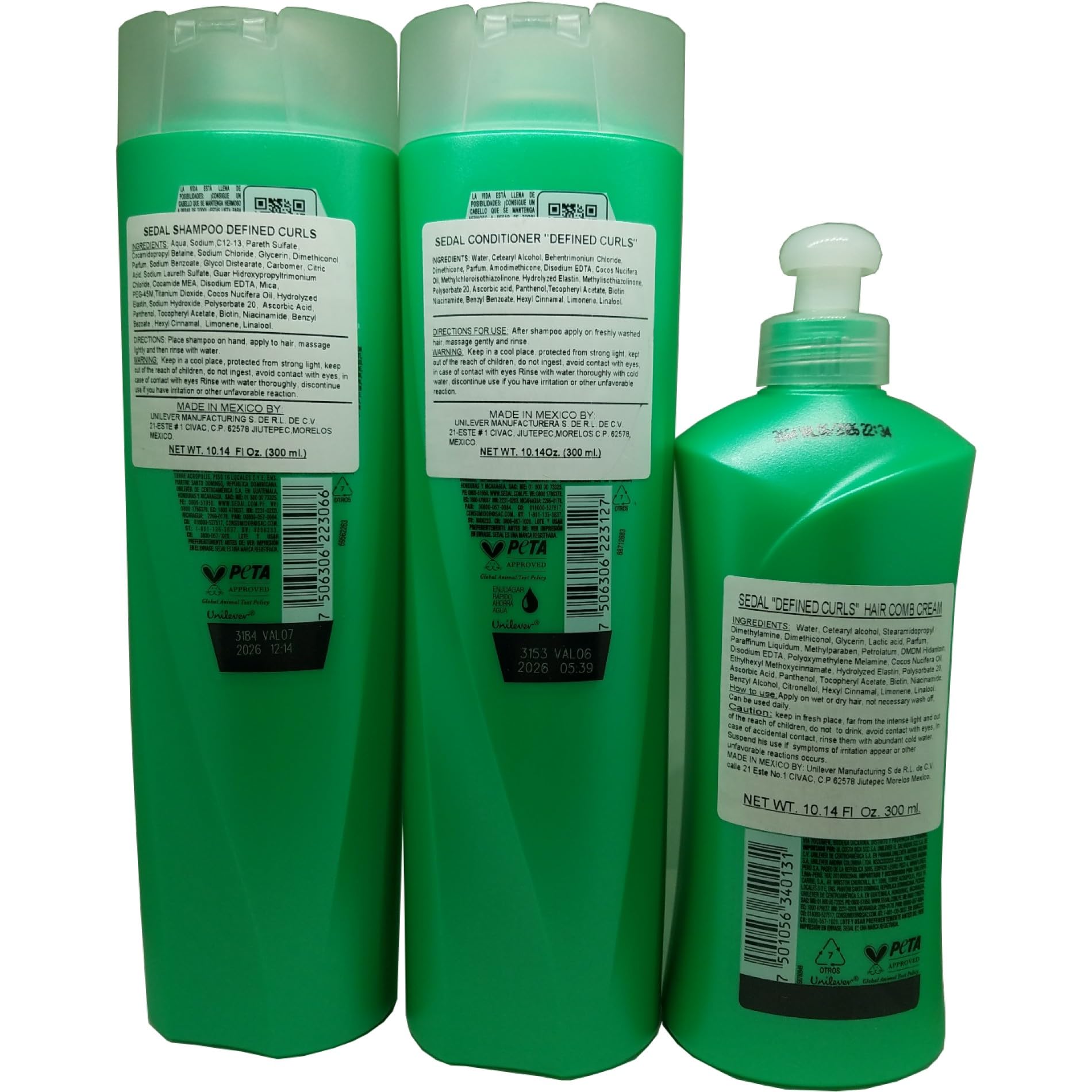 Sedal Acondicionador Rizos Definidos 340 ml, desenreda y nutre.