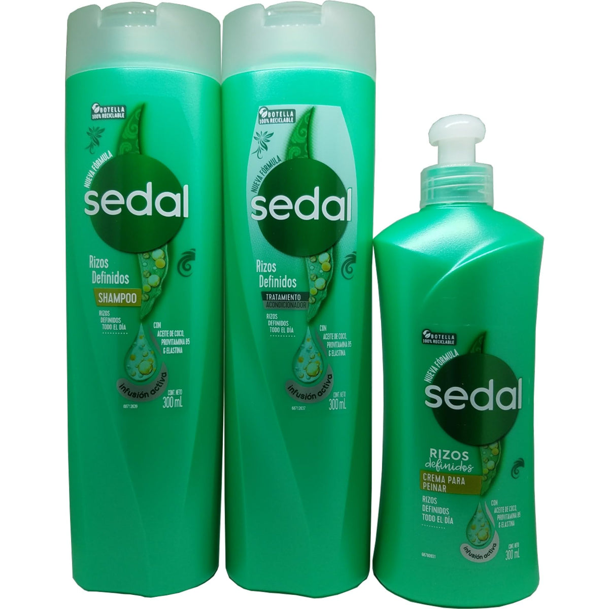 Sedal Rizos Definidos Shampoo 340 ml, define rizos y aporta suavidad.