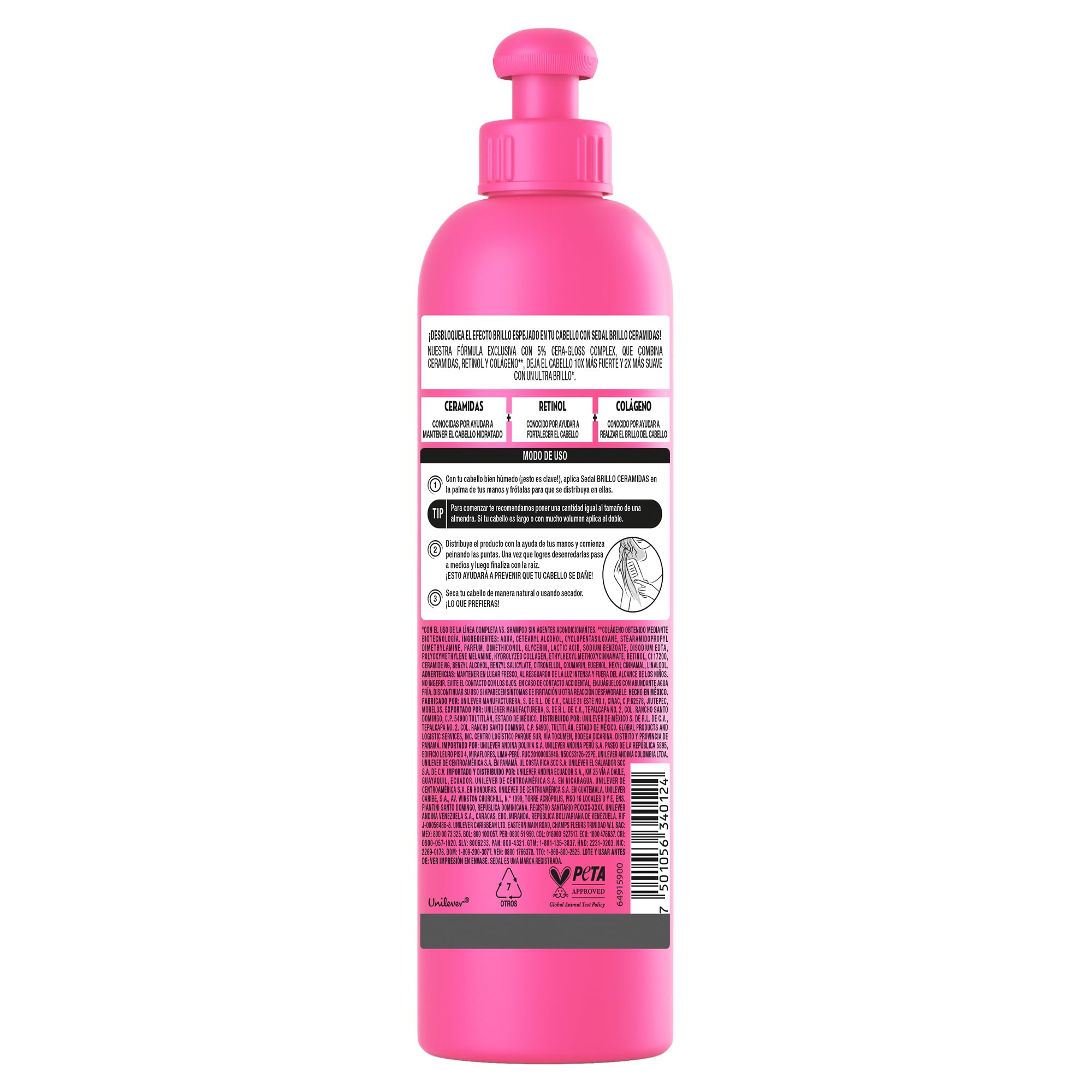 Sedal S.O.S. Ceramidas evita peso, mejora textura y controla el frizz
