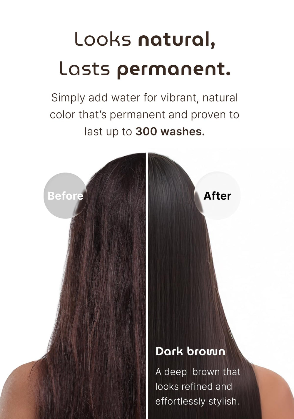SEEDBEE gray hair coverage close-up demonstrates natural-looking results