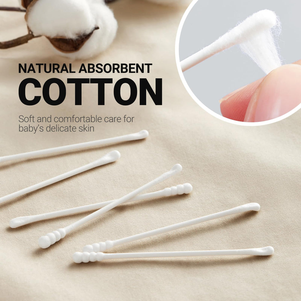 SEEDNUR organic cotton heads provide soft, skin-friendly contact
