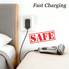 SEEHOM compact travel charger fits in a toiletry bag for trips.