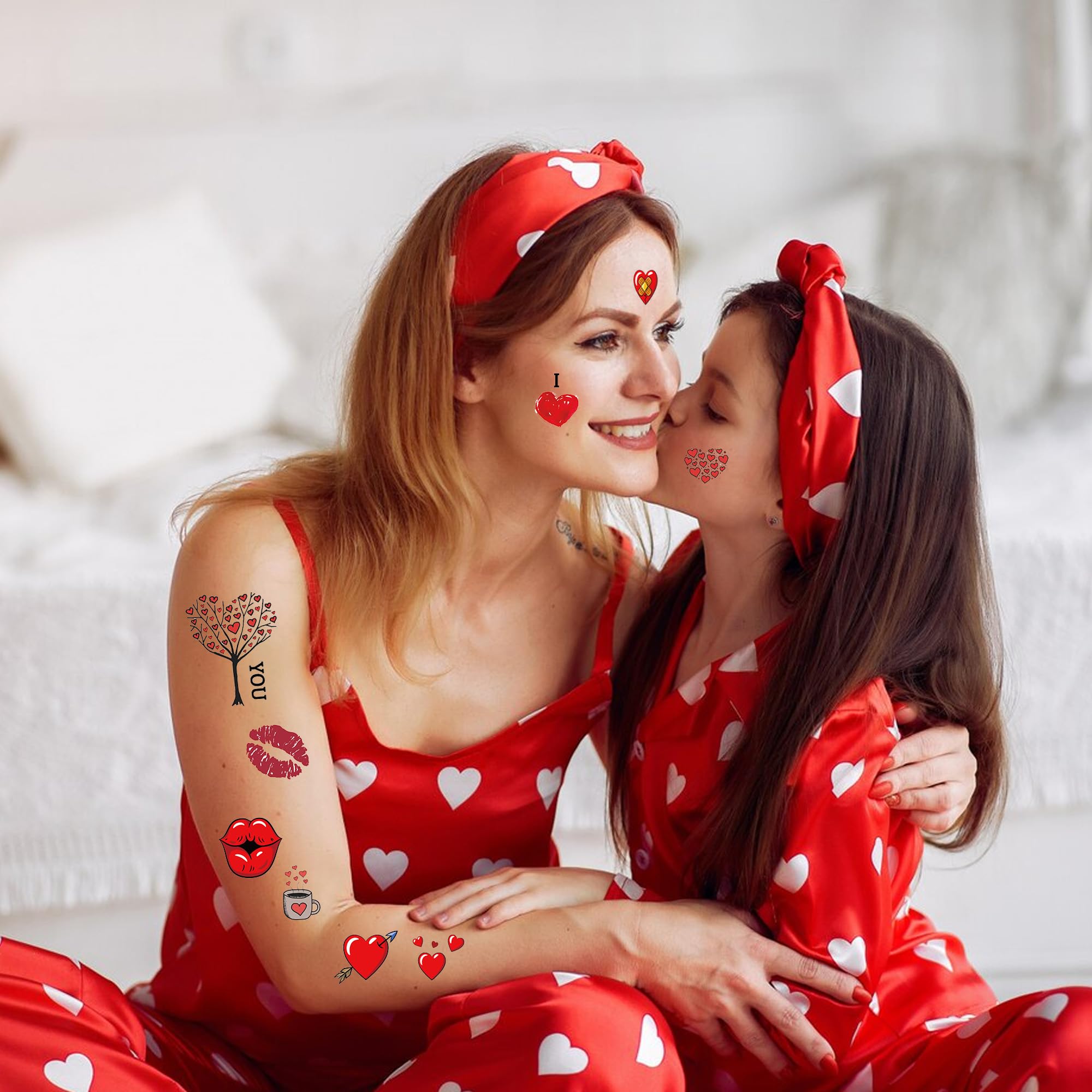 Seeiuua valentines party favors tattoos for school celebrations
