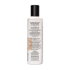 Seen Conditioner scented application on hair demonstrates easy distribution for frizz control