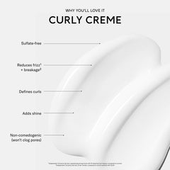 SEEN Curly Creme close-up of curly hair with soft hold