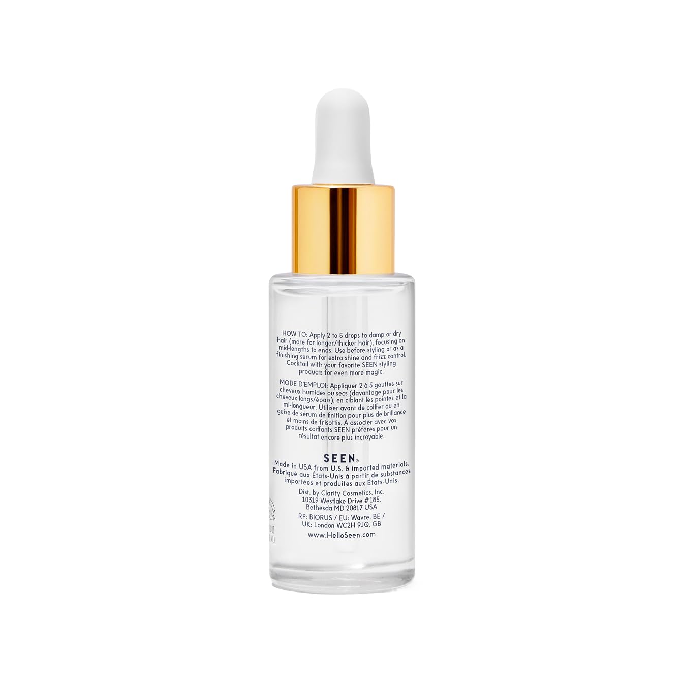 SEEN Magic Serum pump enables easy application for fast smoothing and shine.