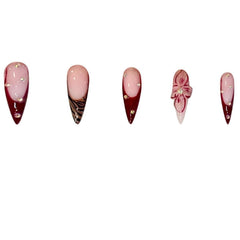 SEENEEY 3D floral stick-on nails show leopard-inspired design and quick glam upgrade.