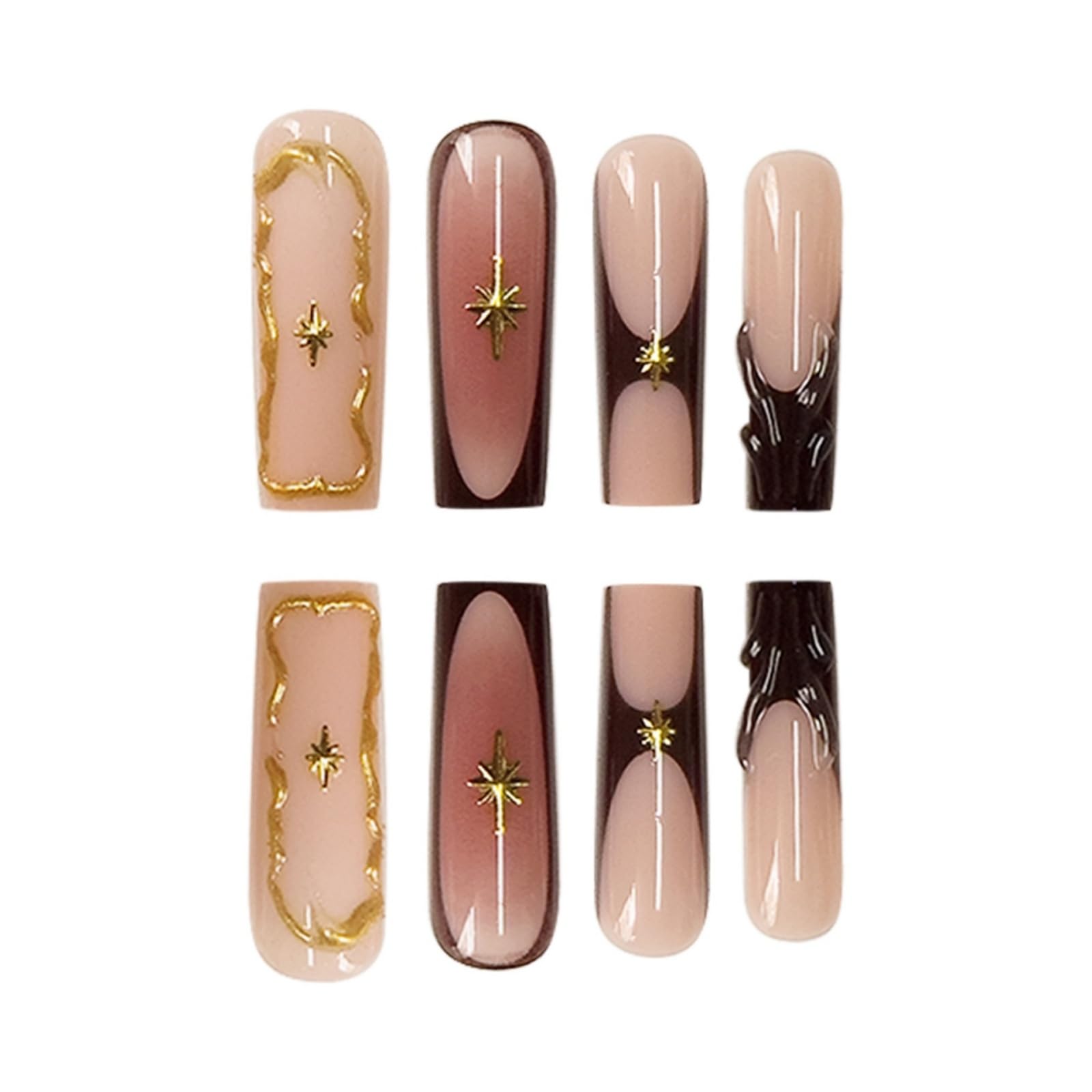 SEENEEY XL acrylic press-ons pack for quick, confident manicures.
