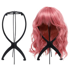 Seewaazee wig stand 2-pack with collapsible tripod for easy storage.
