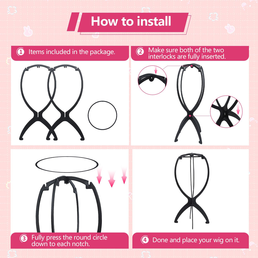 Seewaazee travel-friendly wig stand is lightweight and portable.