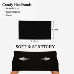 Diseño turbante Sefiinh, negro, estilo versátil para looks casuales