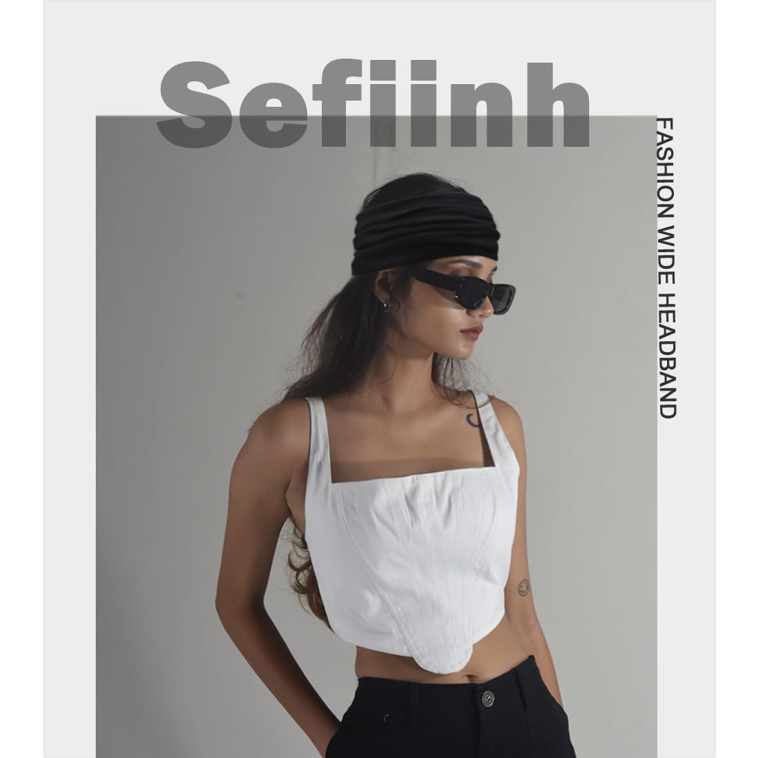 Uso diario Sefiinh, negro, complemento ideal para playa y diario
