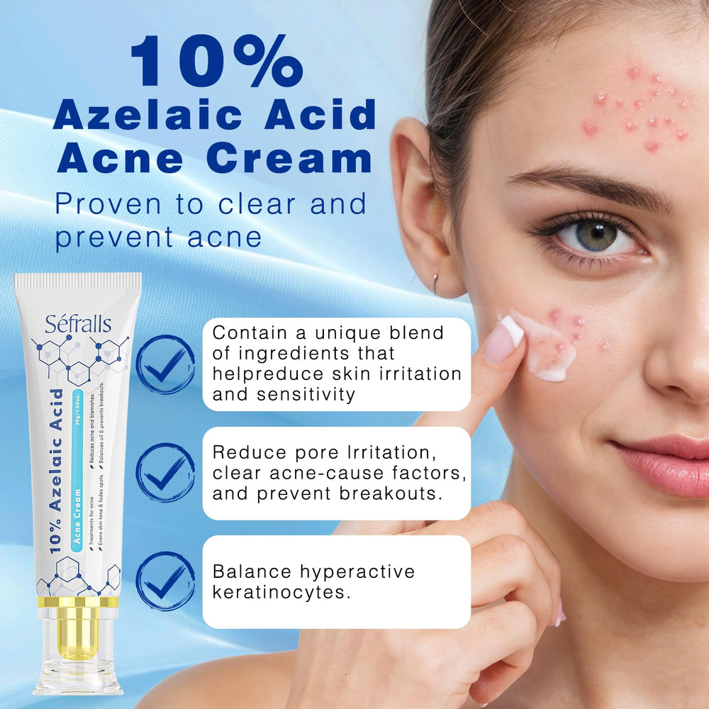Aplicación de la crema Sefralls en el rostro para una piel más clara.