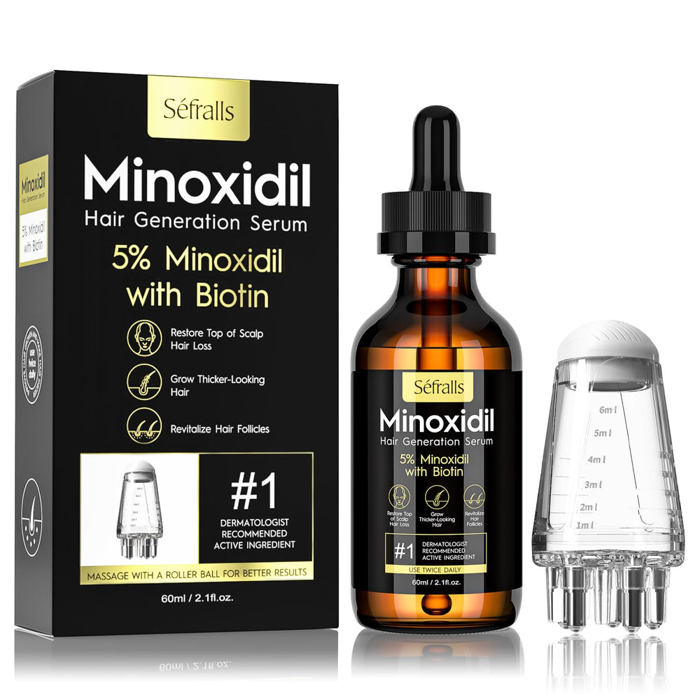 Sefralls Minoxidil, botella de aceite para crecimiento del cabello.