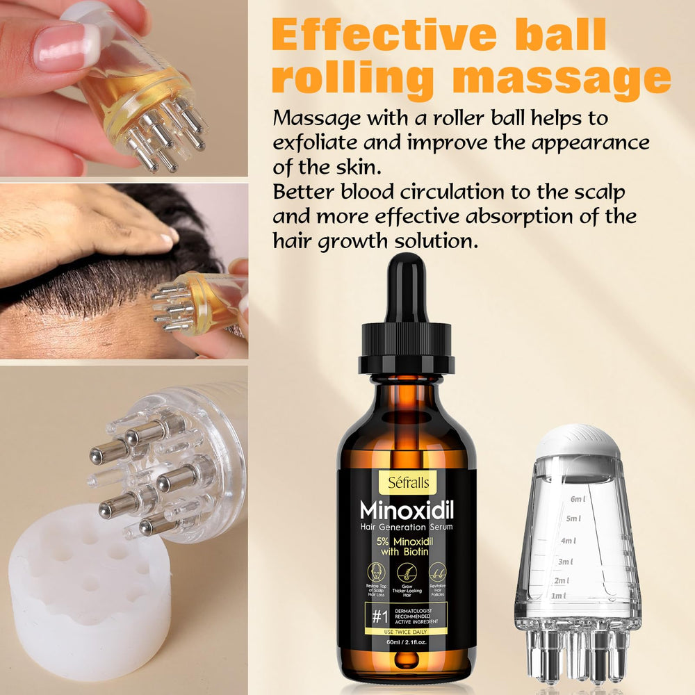 Sefralls Minoxidil, barba más gruesa con crecimiento constante.